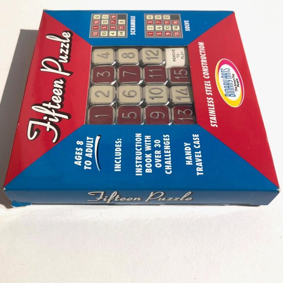 vintage Fifteen Puzzle Stainless Steel Handy Case Instruction Book 019275049003 - Picture 6 of 10